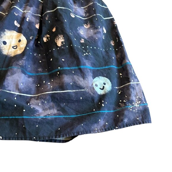 Modcloth 100% Cotton Space Universe Planet Skirt A-Line Full Size Medium - Picture 9 of 12